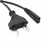 Кабель силовой, БП ноутбука 2 pin - розетка  (евростандарт) 220V, 1.8 м