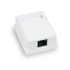 Розетка внешняя настенная RJ-45 WT-2012, 1 порт, белая