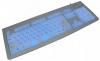 Клавиатура, Gembird Backlight Multimedia KB-9848LU-R Silver <USB> 104КЛ., подсветка клавиш