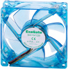 Вентилятор Exegate <8025M12B/UV2> 80x80x25mm, BLUE UV, SMART, 2200 об./мин., 1B1S, 3pin
