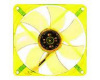 Вентилятор Exegate <8025M12B/UV4> 80x80x25mm, YELLOW UV, SMART, 2200 об./мин., 1B1S, 3pin